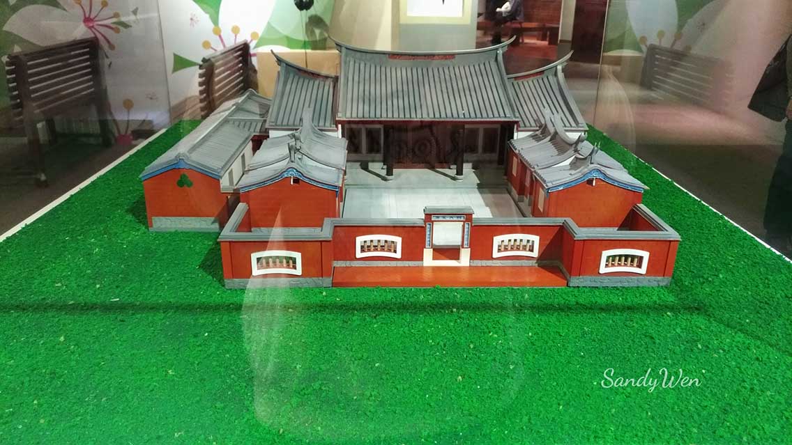 苗栗臺灣客家文化館館內展示的模型