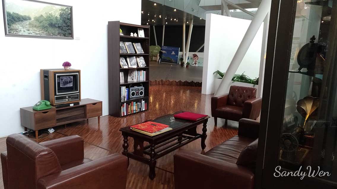 苗栗臺灣客家文化館展示一般人家的客廳