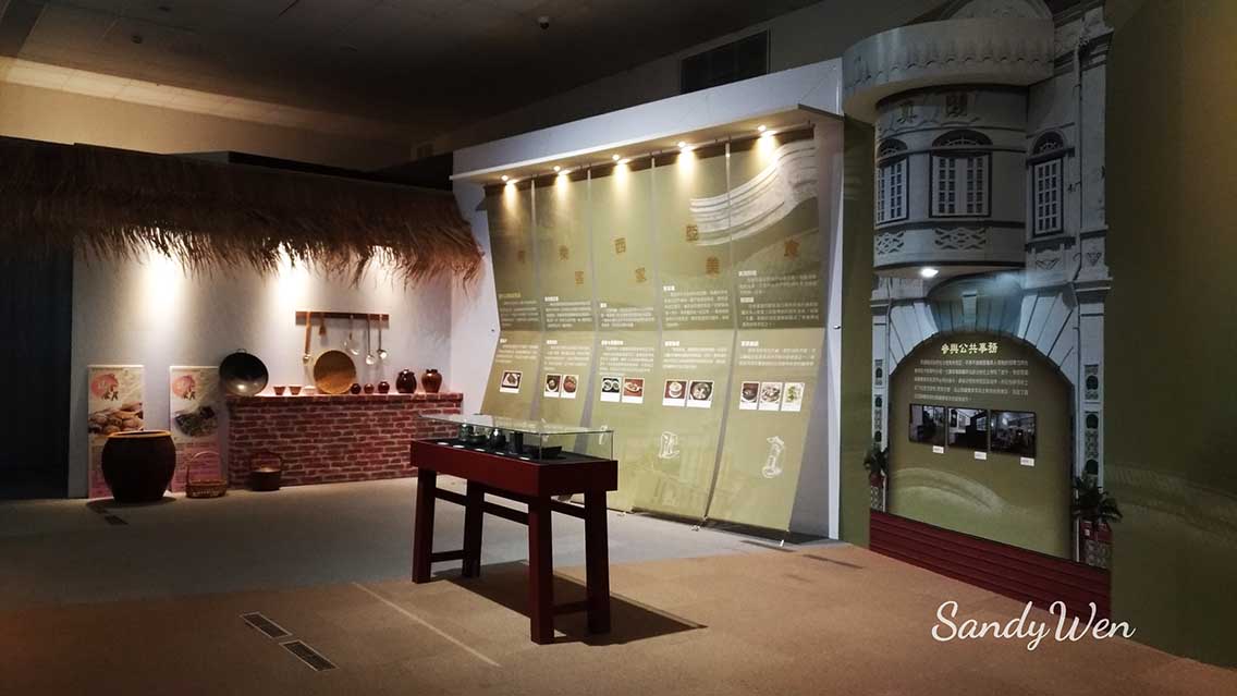 苗栗臺灣客家文化館展示一般人家的廚房