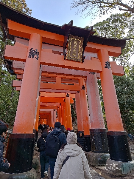 2024大阪京都自由行146 京都伏見稻荷大社非常有名的千本鳥居