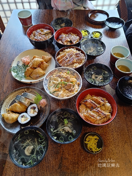 2024大阪京都自由行148 祢ざめ家 鰻魚飯_點好滿滿一桌鰻魚美食